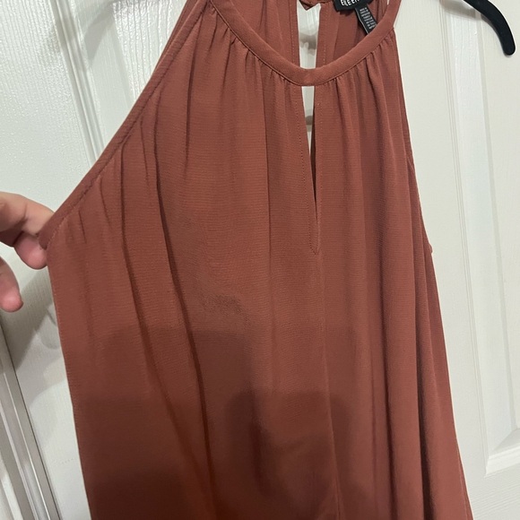 Eileen Fisher Tencel Vicose Crepe Halter Dress brown size XS - Picture 5 of 8